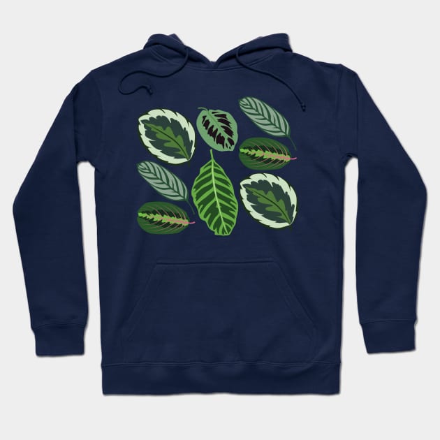 Maranta Leaves Hoodie by LjM